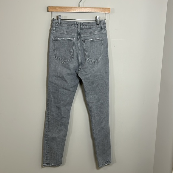 AGOLDE Nico High Rise Skinny Jeans Grey Sz 24 Organic Cotton Stretch NEW - Picture 6 of 15